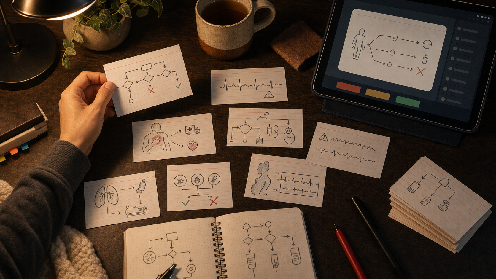 USMLE Step 2 CK flashcards workflow with shelf misses, management algorithms, and clinical vignette traps